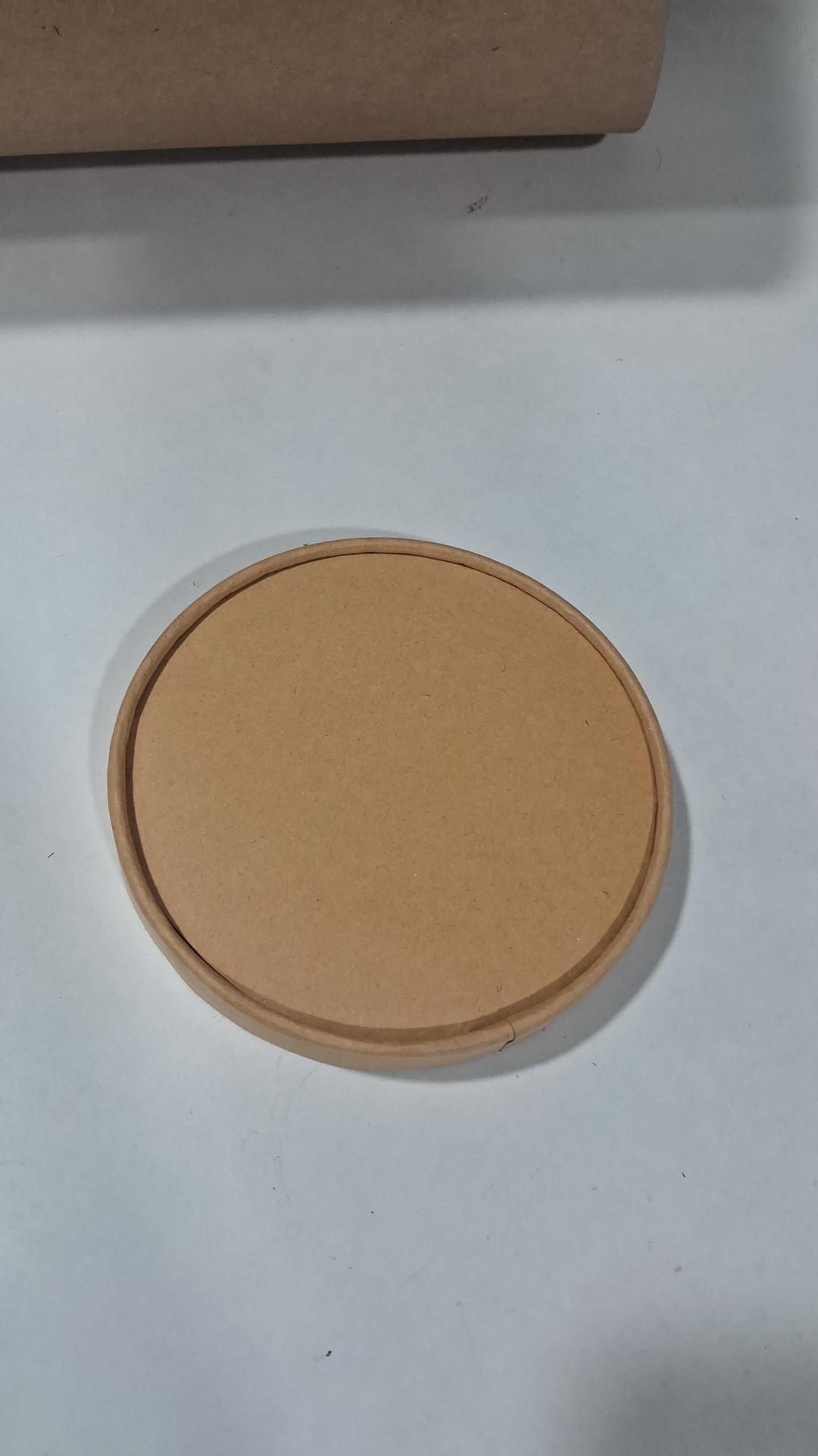 150 Dia Flat Paper Lid Brown