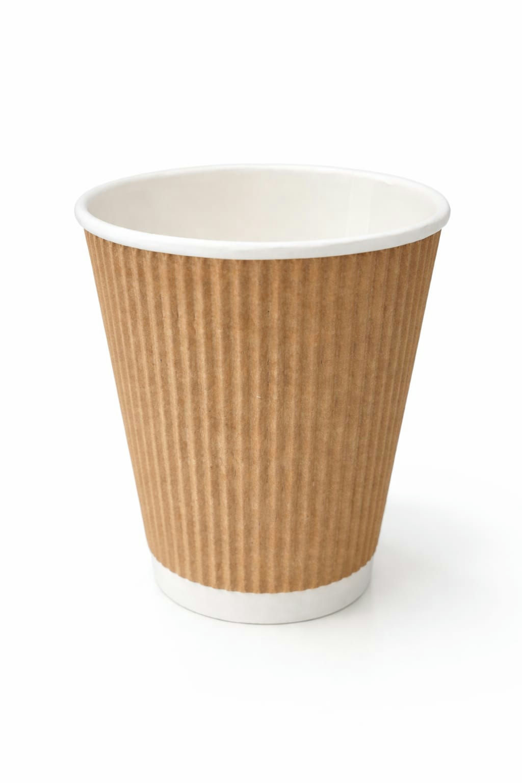 250 mL (8 oz) Paper Cup Ripple Brown Kraft Hot PE