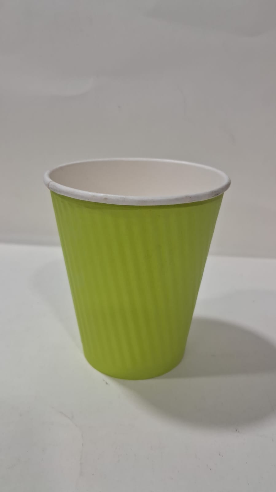 350 ml (12oz) Ripple Wall Paper Cup Lime Green