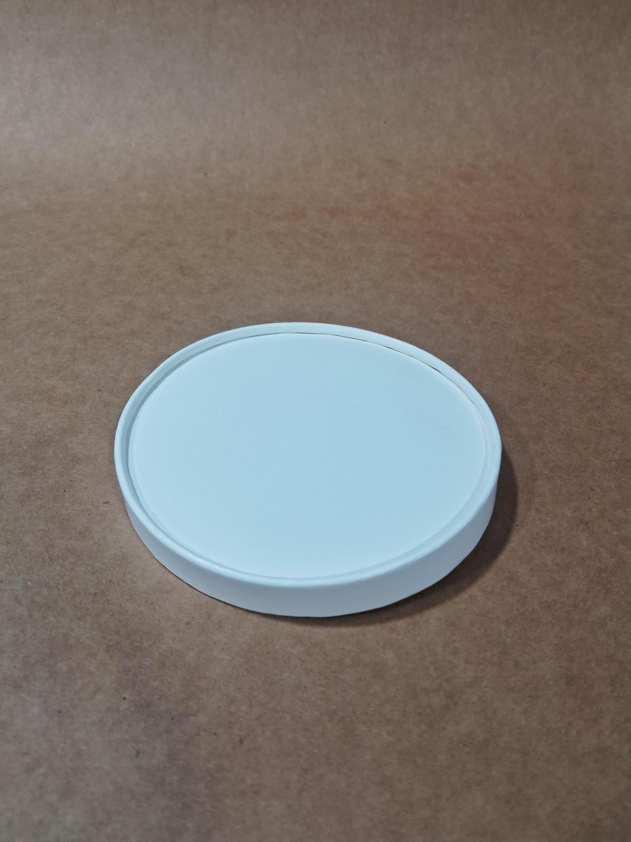 Paper Lid 116 mm Plain White