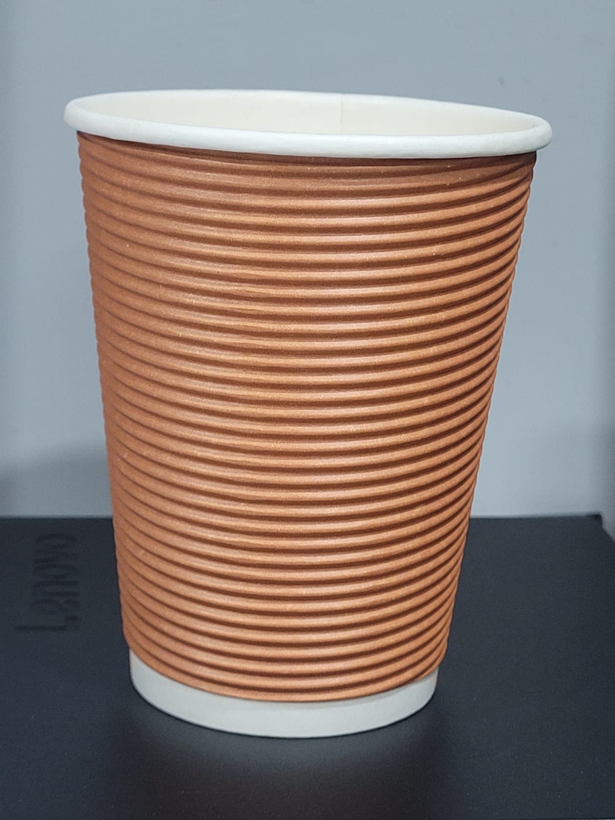 350 ml (12oz) Ripple Wall Paper Cup Tangi Orange