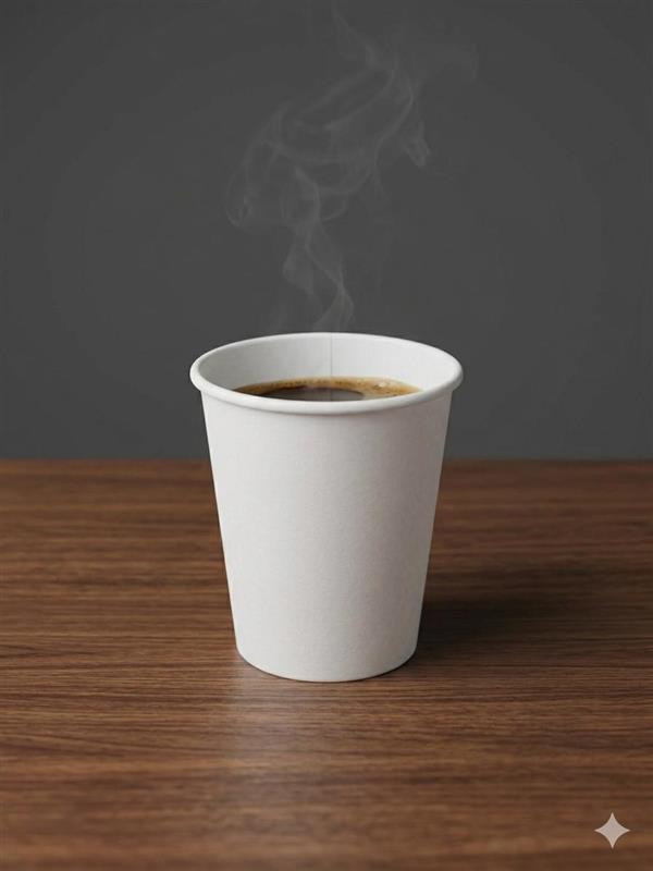 300 mL (10oz) Paper Cup Single Wall White 